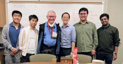 W. E. Moerner visits the Lew Lab