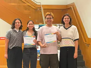 Yiyang and Yuanxin win poster award at SPECTRA conference